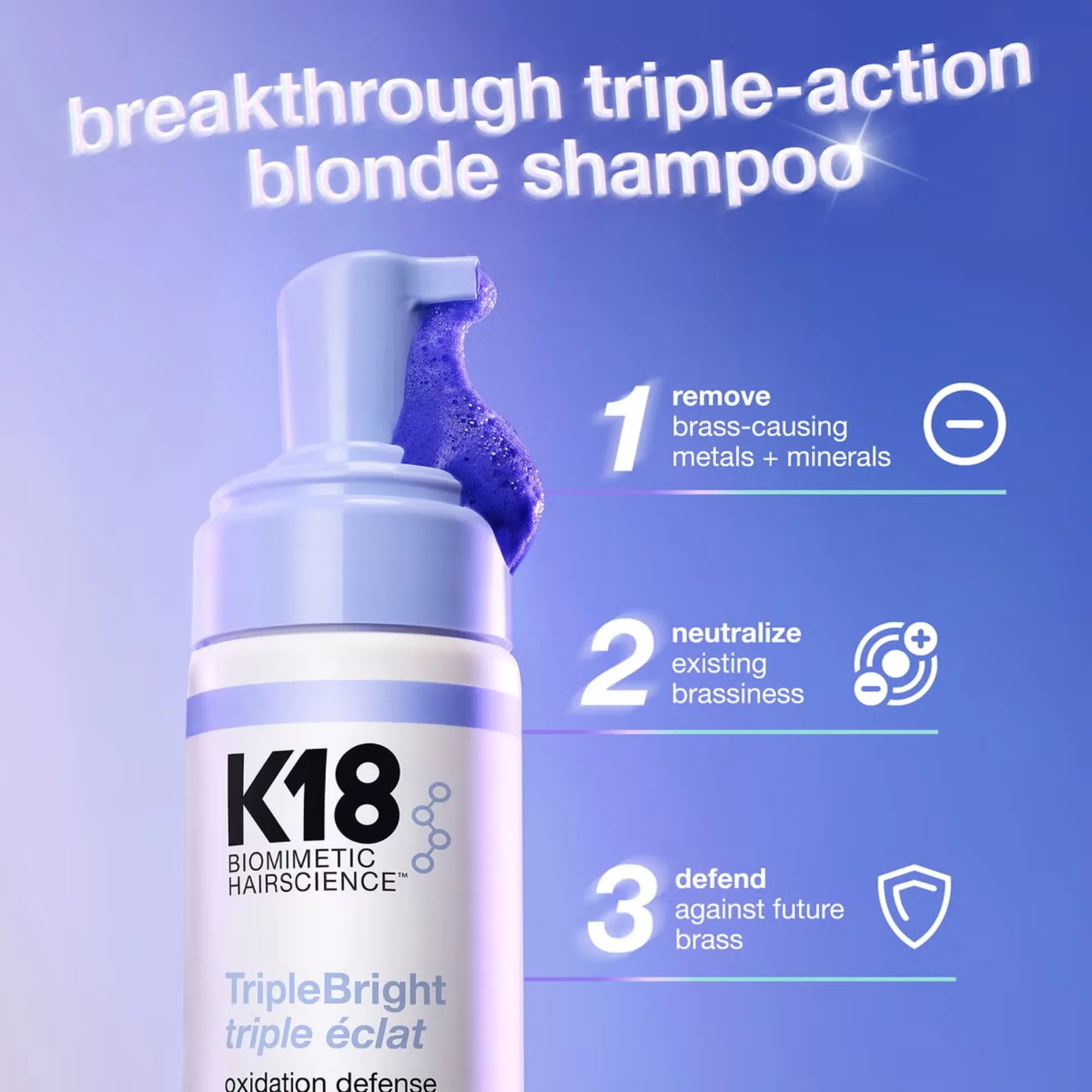 K18 - TripleBright Oxidation Defense Purple Shampoo - Image 4