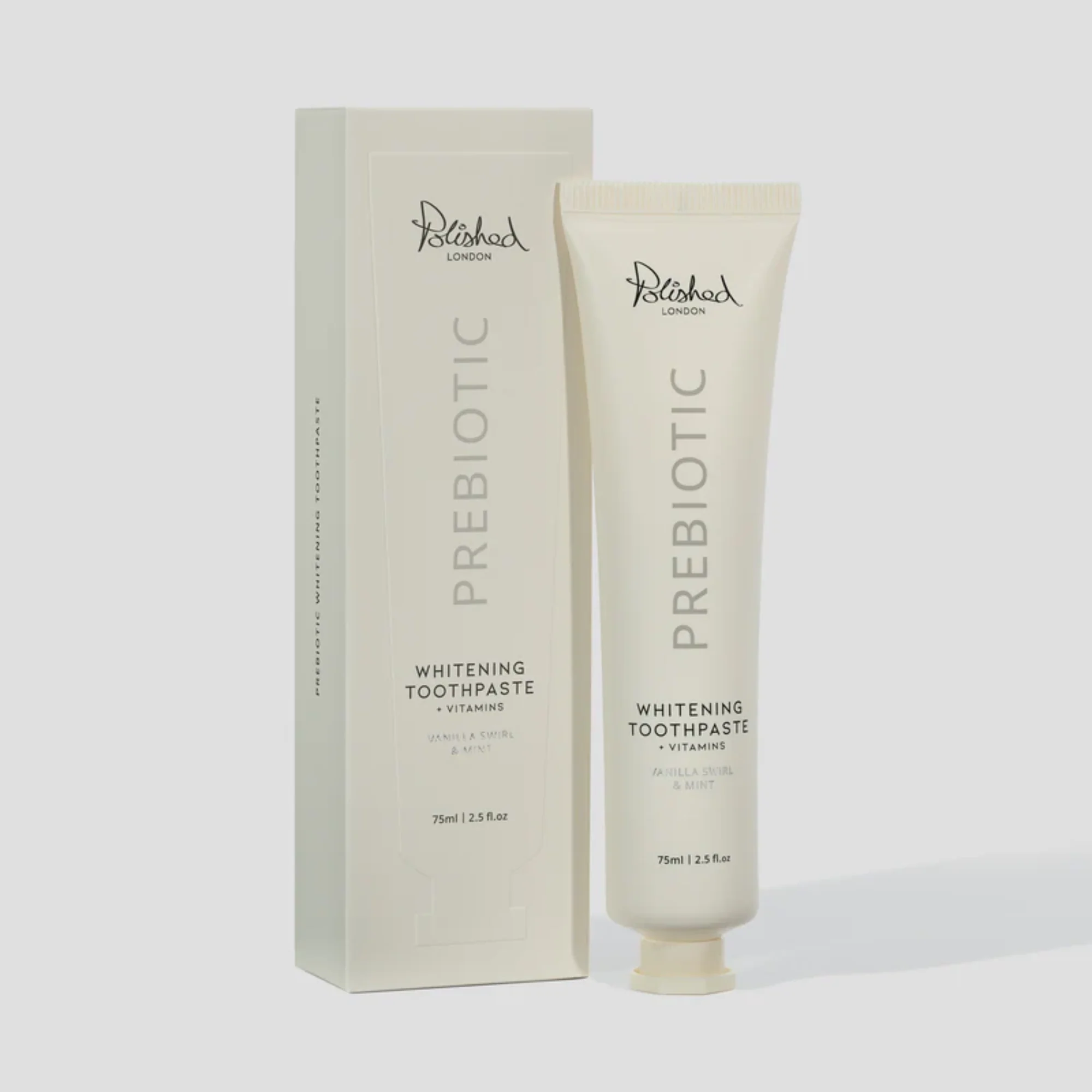 Polished London - Vanilla Swirl + Mint Prebioitic Whitening Toothpaste - Image 4
