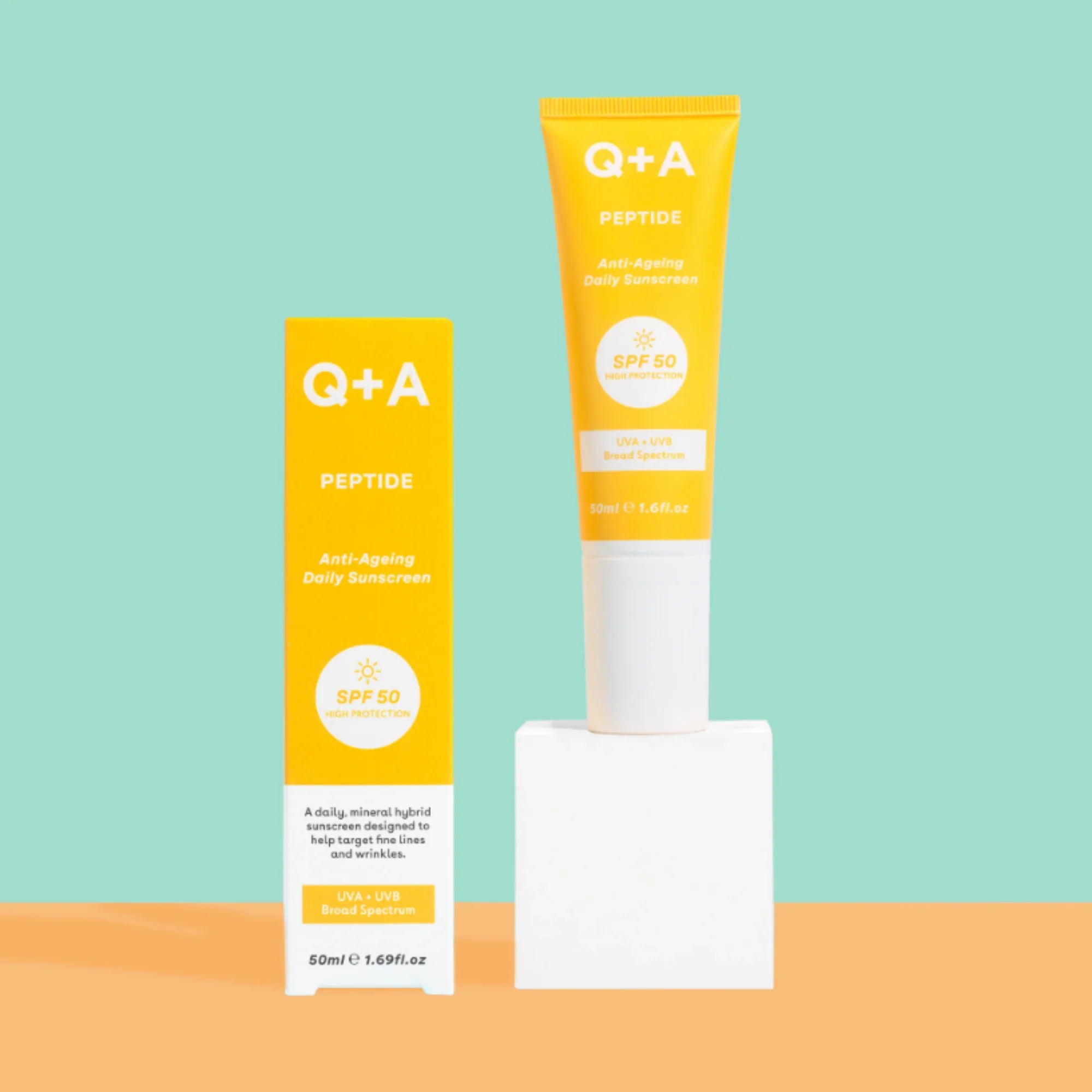 Q+A - Peptide SPF50 Anti- Ageing Facial Sunscreen - Image 4