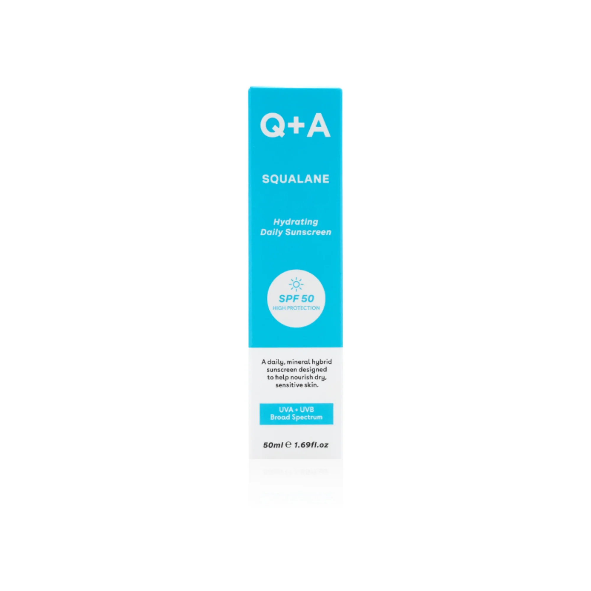 Q+A Squalane SPF50 Hydrating Facial Sunscreen - Image 2